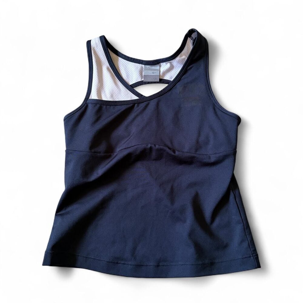 Nike Women's Navy and White Vest